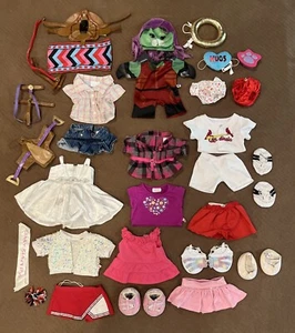 Build A Bear BAB Kleidung, Schuhe, Accessoires & Sättel Paket - Bild 1 von 8