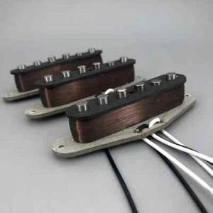 V70 SSS Handwound Alnico 5 Guitar Pickup Grey Base Plate 42 Pure Enameled Wire - Picture 1 of 8