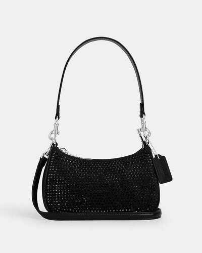 Coach Teri Mini Borsa a tracolla con borchie Nera Nuova con etichetta Cx212