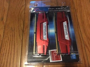 G.Skill RipsjawsV DDR4 Ram Red 16gb pc4-19200 2400 CL 15-15-35 - NEW - Picture 1 of 1
