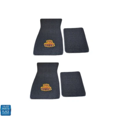 1969-71 Pontiac GTO LeMans Judge Black Carpeted Floor Mats Set of 4 - Image 1 of 2