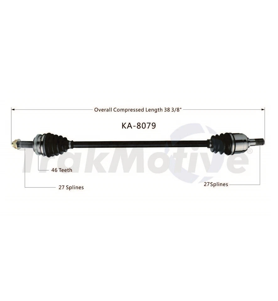 Eje CV paso delantero derecho SurTrack KA8079 para Kia Soul 10-11 2,0 L transmisión automática Foto 1 de 1