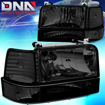 FAROS DE HUMO BRONCO FORD F-150/250/350 92-96 + PARACHOQUES + REFLECTOR TRANSPARENTE 6 PIEZAS Foto 1 de 4