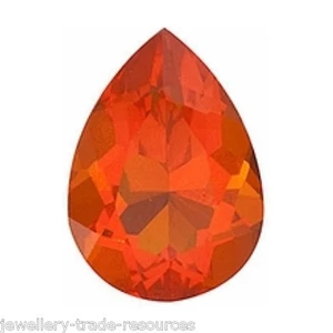 Natural Fire Opal 6mm x 4mm Pear Cut Orange Gem Gemstone - Picture 1 of 1