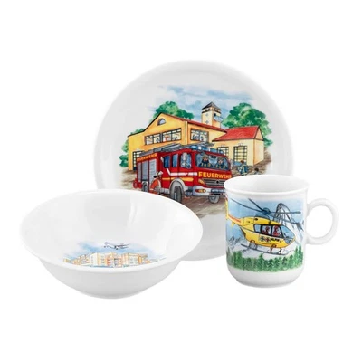 Seltmann Weiden Kindergeschirrset 3-teilig Blaulicht - Bild 1 von 2