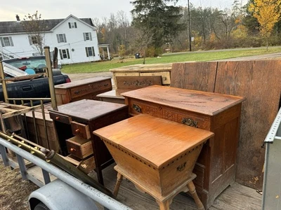 vintage 12 Pieces furniture used and One Piece Is Mid Century Modern - Image 1 of 4