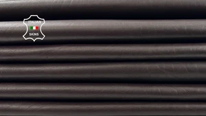 CHOCOLATE BROWN Soft Italian Lambskin Leather hides 2 skins 10sqf 0.7mm #C5332 - Picture 1 of 7