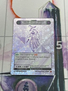 Cryptid Camp TCG JOLT Vision Rare SALEM WITCH SPIRIT 007/021 Borderless Holo NM - Bild 1 von 2