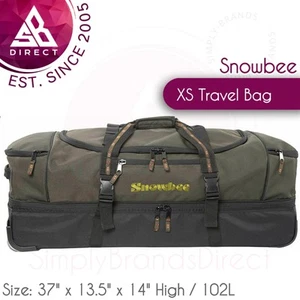 Snowbee XS Deluxe Travel Rolling Bag│PullOut Handle│For Fishing│Green/Black│InUK - Picture 1 of 7