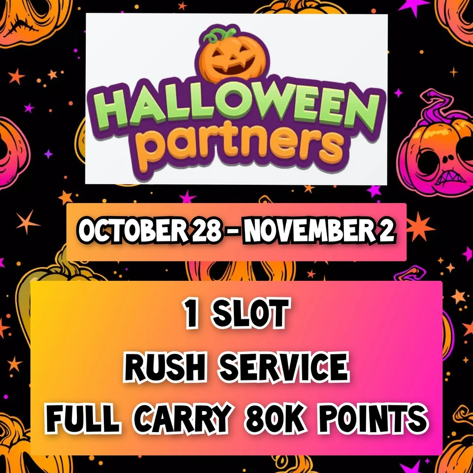 Halloween Partners Event Mono_Poly_Go ⚡️Full Carry 80K Points⚡RUSH-FAST Service - Image 1 of 1