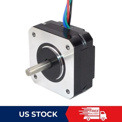 Motor paso a paso 17HS08-1004S 4 cables Nema 17 20 mm 1 A 16 N cm (22,6 oz. pulgadas) 42 motor Foto 1 de 4