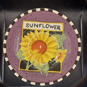Seltene Susan Winget Sonnenblume zertifiziert international 12 7/8" D Servierschüssel - Bild 1 von 16