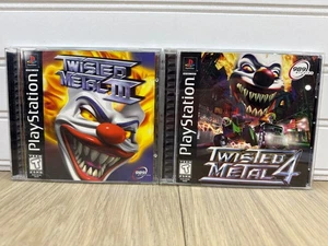 Twisted Metal 3 & 4 Spiele Lot Playstation 1 Ps1 Lot Getestet Sehr Guter Zustand - Bild 1 von 18