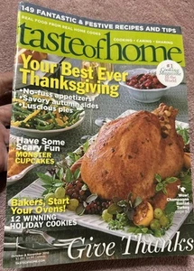 Vintage November 2010 Taste Of Home Cookbook Recipes Cook Book Magazine - Picture 1 of 4