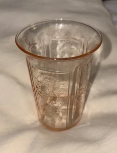 One Pink Depression Glass American Sweetheart Tumblers 3 1/2" - 1930s - Picture 1 of 2