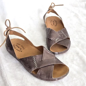 Sandalias de cuero para mujer Kork Ease talla 9 M/W marrón metálico boho chic vacaciones - Imagen 1 de 10
