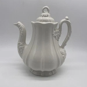 Vintage Red Cliff Ironstone Heirloom Grape Pattern Coffee Tea Pot - Picture 1 of 8