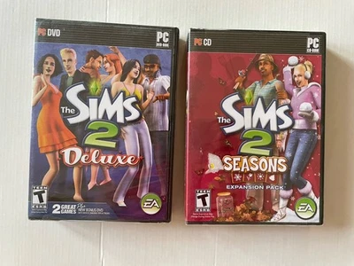 The SIMS 2 (PC 2007) Deluxe Lot Seasons Expansion Pack Nightlife NEW SEALED - Image 1 of 4
