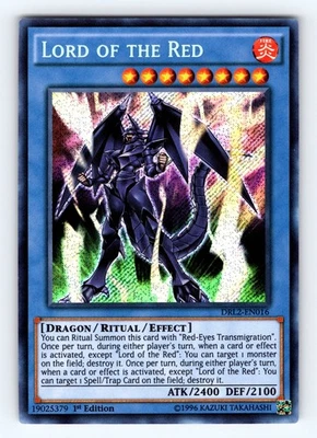 Yugioh Lord of the Red DRL2-EN016 1st Edition Secret Rare Holo - NM 💎 - Image 1 of 2