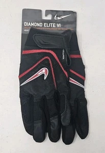 Guantes Nike Fit Dry Diamond Elite VI Adulto Unisex XXL Negros y Rojos - Imagen 1 de 4