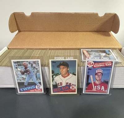1985 Topps Baseball Complete Set 1-792 - McGwire, Puckett, Clemens RCs! - Image 1 of 2
