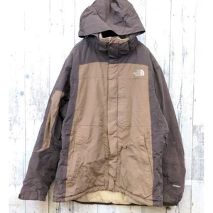North Face Mountain Parka High Event Embroidery Logo Brown Tea L Vin - Picture 1 of 9
