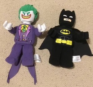 Lego Batman Movie Batman and Joker plush toys 13 inches 2017 retired, pre owned  - Picture 1 of 11