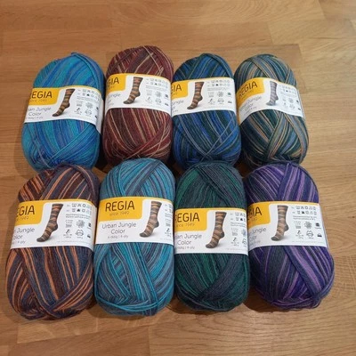 Sockenwolle / Strumpfwolle Schachenmayr Regia Tweed, 4-fädig, 3 Knäuel, sortiert - Bild 1 von 4