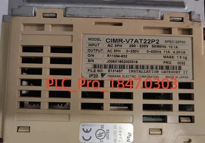 CIMRV7AT22P2 1PCS Used Yaskawa inverter CIMR-V7AT22P2  2.2KW 220V  Fast shipping - image 1 of 4