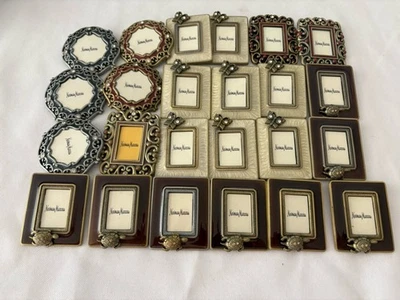 Vintage 24 NEW No Box Jay Strongwater for Neiman Marcus Enamel Frames Lot Mixed - Image 1 of 4
