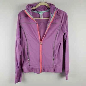 Ivivva By Lululemon Girls Size 14 Full Zip Athletic Jacket Lilac Purple Hooded - Picture 1 of 8