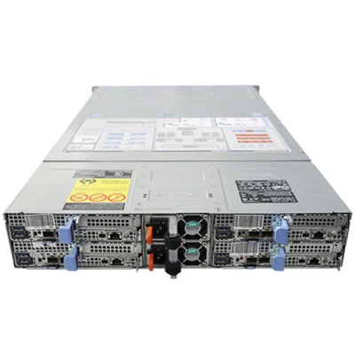 Dell C6400 24x2.5(8xNVME) Server/4X C6420 Node/8X Gold 6138 20C/512G RAM/4x 1T - Image 1 of 4