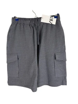 Pantalones Cortos Zara Guinga M Azul Preppy Clásico Crucero Resort Neutro Playa Viaje  Foto 1 de 4