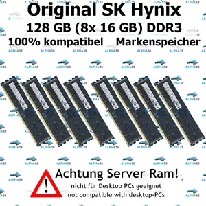 128 GB (8x 16 GB) Rdimm DDR3-1866 Supermicro 2027PR-HC0R RAM - Picture 1 of 1