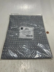 Home Queen Gray Valance Curtain Waffle Textured 60" W X 16" L - Picture 1 of 3