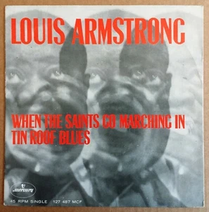 Vinyl-7"-Cover # only Cover # L. Armstrong # When The Saints Go Marching In # vg - Bild 1 von 2