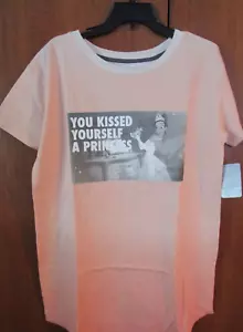 New Disney Parks Tiana & Frog Tee Large 100% Cotton Chest 45 Length 32.5 in - Picture 1 of 5