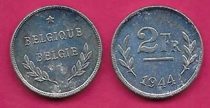 BELGIUM 2 FRANCS 1944 UNC ALLIED OCCUPATION ISSUE,BELGIQUE AND BELGIE,SP - Picture 1 of 1