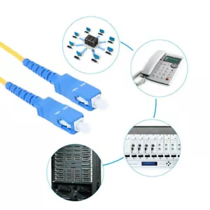 SC/APC-SC/APC-SM 3mm Fiber Optic Jumper Cable Single Mode Extension Patch Cord - Picture 1 of 17