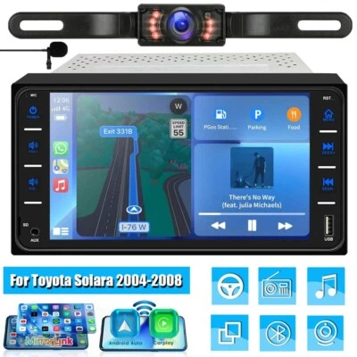 For Toyota Solara 2004-2008 Car Stereo Touch Screen BT Radio Apple CarPlay GPS - Image 1 of 4