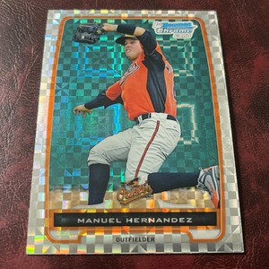 2012 Bowman Chrome Set MANUEL HERNANDEZ ROOKIE PROSPECTS X-FRACTOR #194 ORIOLES