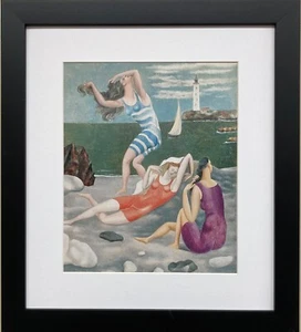 Pablo Picasso "Dos Bañistas 1918" ENMARCADO PERSONALIZADO Arte Impresión Museo Cubismo España - Imagen 1 de 3