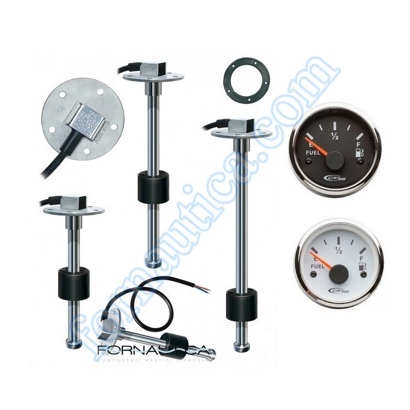 INDICATORE LIVELLO CARBURANTE + SENSORE GALLEGGIANTE VERTICALE PER SERBATOIO - Immagine 1 di 1