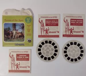 Vintage View Master Reels Tarzan of the Apes with Story Booklets 1950 - Picture 1 of 6