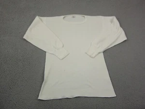 Vintage JE Morgan Shirt Mens 2XL XXL Off White Super Johns Made in USA Thermal - Picture 1 of 15