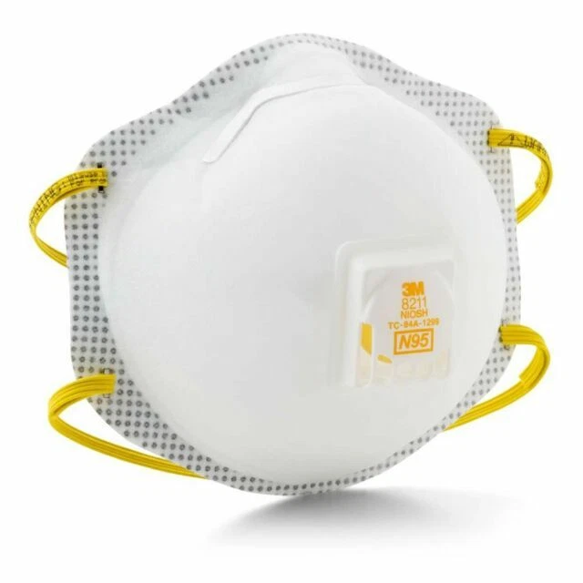 3M 8211 N95 Exhalation Valve Particulate Respirator - 10 Piece