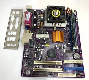 Elitegroup mATX Mainboard K7S0M+ V:7.5C - AMD Duron 1300 - 1GB DDR1 - I/O-Shield - Zdjęcie 1 z 4