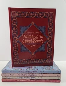 Christmas Stockings in Cross Stitch by Vanessa- Ann's Design Studio Staff Lot 5  - Picture 1 of 13