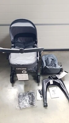 DEFEKT VERZOGEN NEU CONCORD Kinderwagen Buggy Soul Baby-Set Steel Grey -0 - Bild 1 von 4