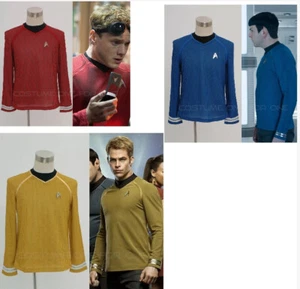 Star Trek Into Darkness Star Fleet Command Team Tunic Blue Yellow Red UniformHot - Picture 1 of 16